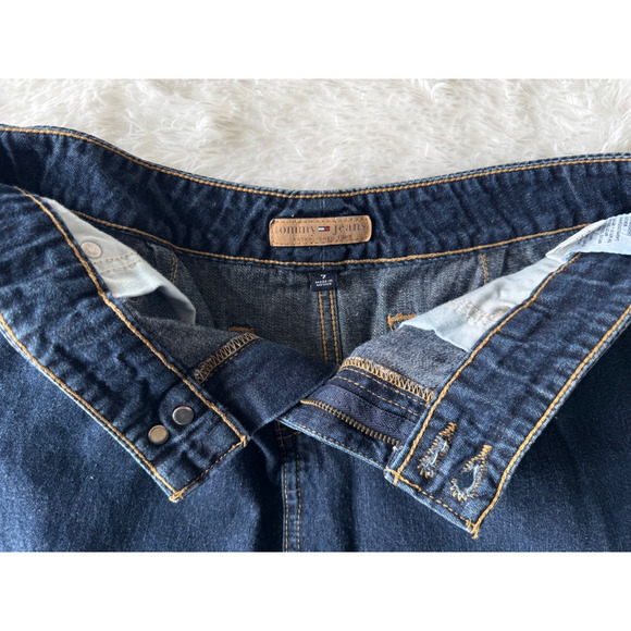 VTG Tommy Hilfiger Denim Jean Skirt y2k Mini Cotton - Picture 3 of 10